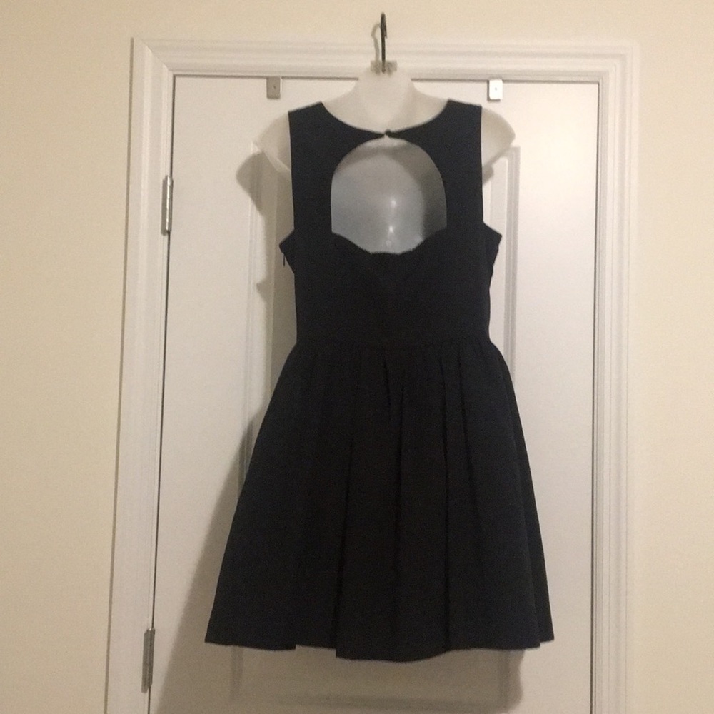 Black Fit Flare Party Dress *Little Black Dress*New Years Eve‎ - Picture 5 of 6